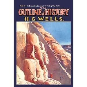 Outline of History by HG Wells, No. 5 Exploration 20x30 Poster Paper 