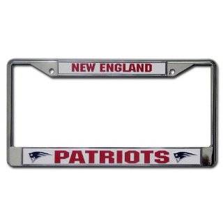 Rico New England Patriots Chrome License Plate Frame