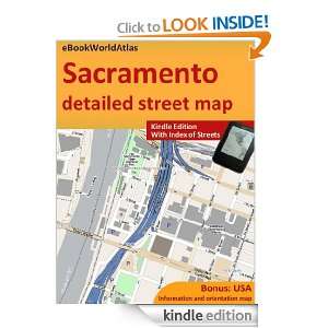 Map of Sacramento (USA) eBookWorldAtlas Team  Kindle 