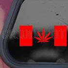 Canada Flag Pot Leaf Marijuana Decal Window Sticker