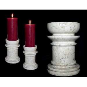  Decorative Marble Candle Holders, Stone Candle Holders 