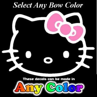 Hello Kitty ANY Color BOW 10 inch Decals Window Sticker  