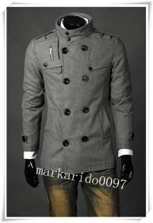 Mens Slim Fit Designed Coat Jacket 2 Color 4 SIZE h183  
