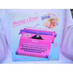 Barbie Typewriter (Machine A Ecrire)   Made for the European Market 