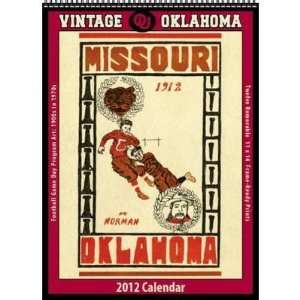  Oklahoma Sooners 2012 Vintage Football Calendar Sports 