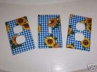 Light Switch Plate/Outlet Covers with Sunflower Design  