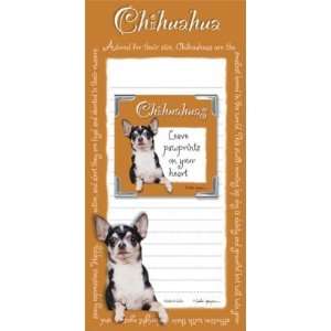  Chihuahua Memo Pad Notebook and Magnet Picture Frame Set 