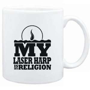 Mug White  my Laser Harp is my religion Instruments  