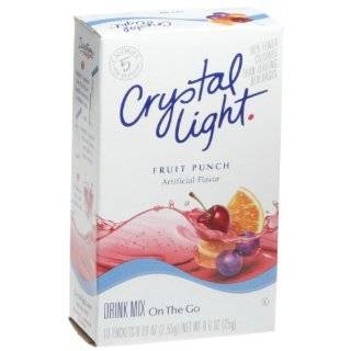 Crystal Light On The Go Fruit Punch Drink Mix, 10 Count Boxes (Pack of 