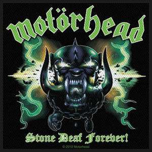 MOTORHEAD Stone Deaf Forever Official Sew On WOVEN PATCH NEW  