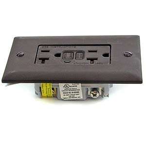  GFI 20A RECEPTACLE BRWN NEW CO