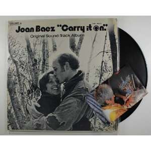  Joan Baez Autographed Carry It On Record Album 