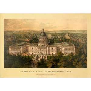 Panoramic View of Washington City and the Capitol. Taken from a 