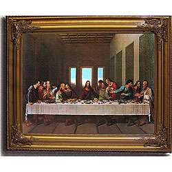 Da Vinci The Last Supper Framed Canvas Art  