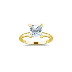  1.89 Cts Sky Blue Topaz Solitaire Ring in 18K Yellow Gold 