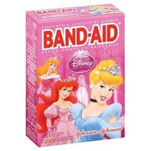  Band Aid Adhesive Bandages, Disney Princess, Assorted 