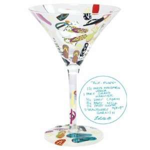 Flip Flops Martini Glass by Lolita   *Retired*  Kitchen 
