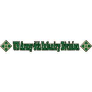 United States Army 4th Infantry Division Window Strip Decal Sticker 20 
