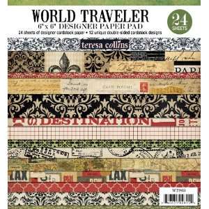  World Traveller 6x6 Paper Pad by Teresa Collins Arts 