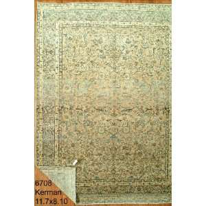  8x11 Hand Knotted Kerman Persian Rug   810x117