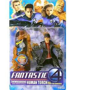   Fantastic Four Snowboarding Human Torch Action Figure Toys & Games