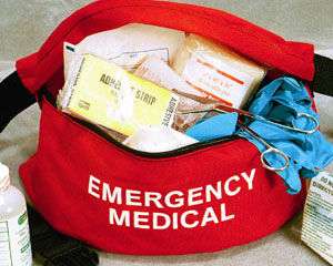 EMERGENCY MEDICAL FANNY PACK EMPTY (RED)  