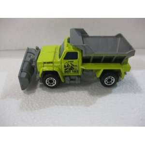  OSHA Lime Green Plow Matchbox Toys & Games