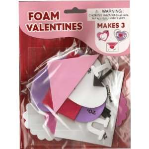  Valentine Foam Valentines Craft Kit (set of 3) Toys 
