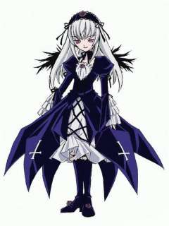 Rozen maiden Dress Black Gothic Lolita cosplay costume  