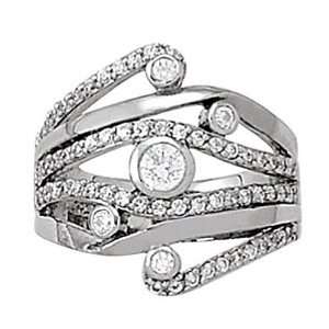  Platinum Diamond Ring   0.97 Ct. Jewelry