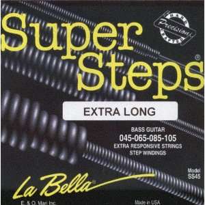 La Bella Electric Bass Super Steps Standard Extra Long, .045   .105 