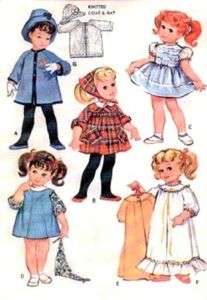 Vintage 20 CHATTY CATHY DOLL Clothes Pattern 7181  