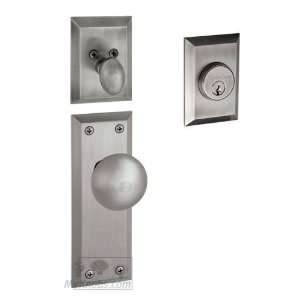  Handleset   fifth avenue plate with fifth avenue knob and 