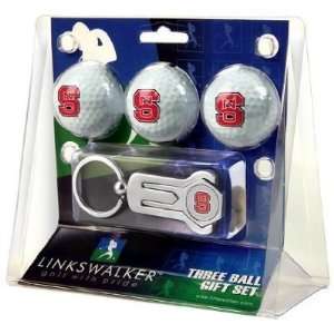  North Carolina State Wolfpack 3 Golf Ball Gift Pack w/ Hat 