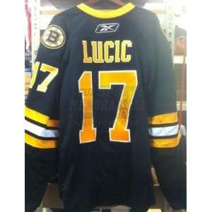 com Signed Milan Lucic Uniform   Authentic   Autographed NHL Jerseys 