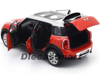 NOREV 118 BMW 2010 MINI COOPER NEW DIECAST MODEL CAR RED WITH WHITE 