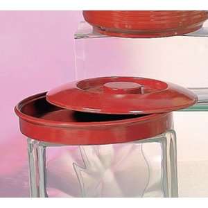 Nustone Red Melamine Tortilla Server With Lid   8 1/4 Dia. NSF 