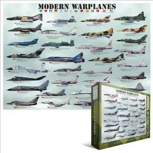  Eurographics   Modern Warplanes Collage (1000pc) Toys 