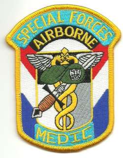 US Army Special Forces Airborne Medic Military Patch  