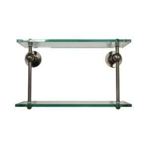 Allied Brass Accessories AP 2 22 22 x 5 Double Glass Shelf Brushed 