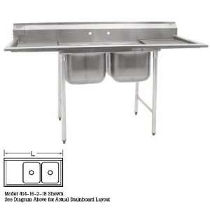  Eagle 414 22 2 24L Two Compartment Sinks 22  Left 