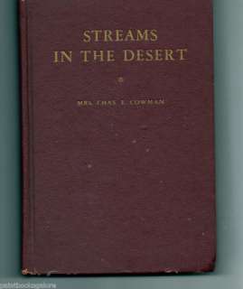Streams in the Desert Mrs Chas E Cowman Devotions 1960  