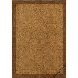   Bahama Home Nylon Seaspray Damask Spice 23810 5 5 X 7 9 Area Rug