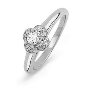 Sterling Silver Round Diamond Promise Ring (1/5 cttw) D 