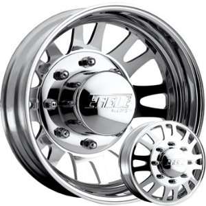  56 19.5x6 Polished Wheel / Rim 8x6.5 with a 4mm Offset and a 121.23 