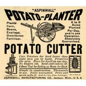   Potato Planters Cutters Seed Agriculture Machinery   Original Print Ad