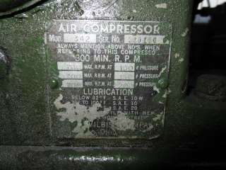   Type UAF 5006 9 Model 342 2 Stage 35 40 Gallon Air Compressor 220V