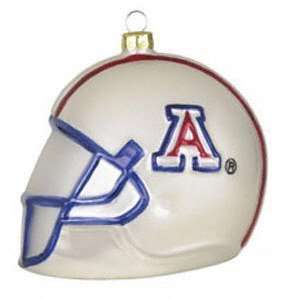  Arizona Wildcats NCAA Glass Football Helmet Ornament (3 