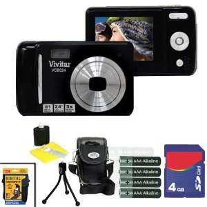  Vivitar Vivicam 8.1MP Black High Defition Digital Camera 