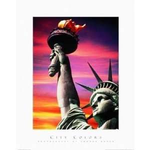 Sandra Baker   Statue Of Liberty Size 22x28 Poster Print  